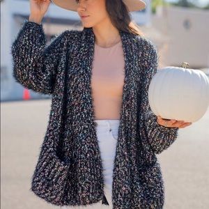 Lovestitch ~ Starry Night Marled Cardigan